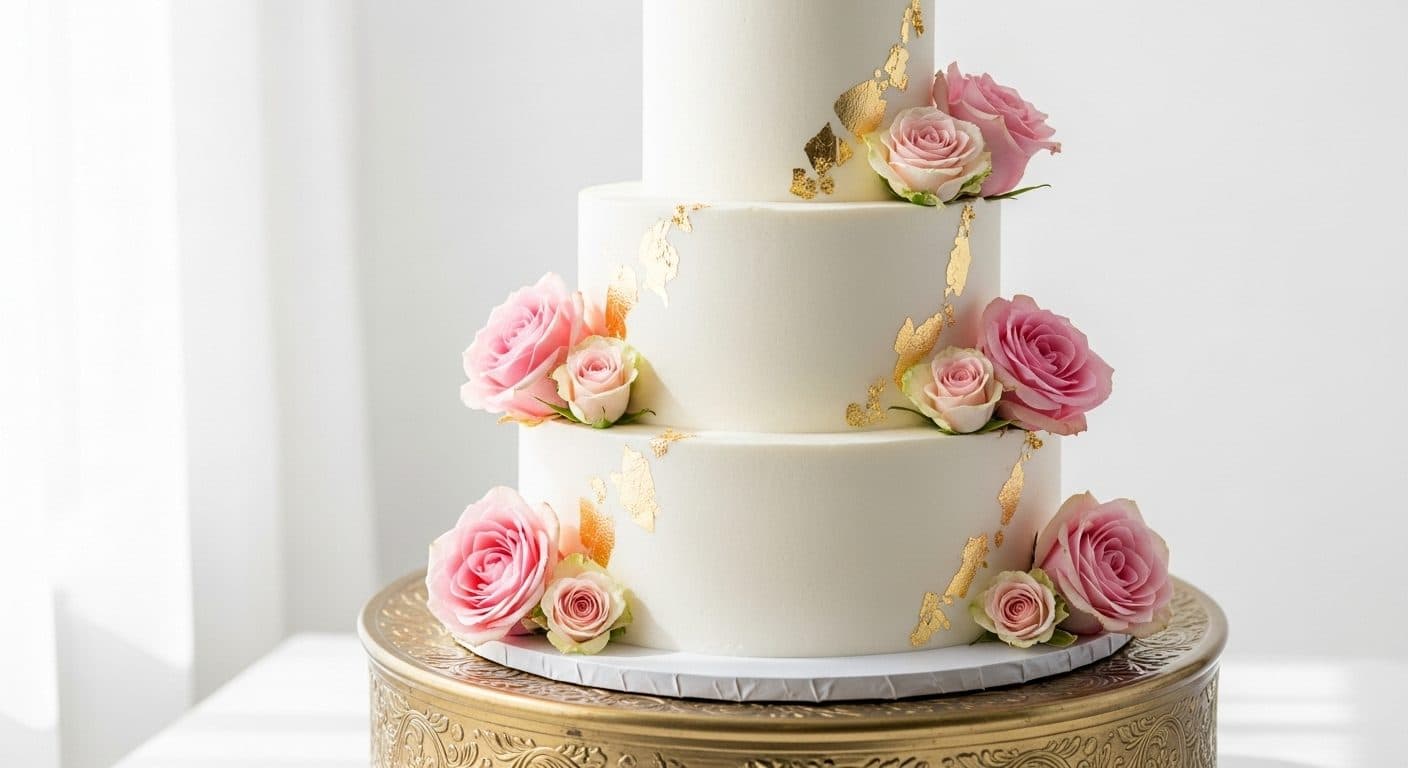 Elegant custom cake by Tipsy Wombat Events